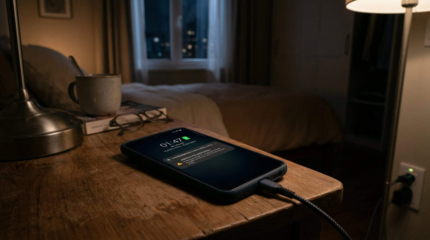 Hábito de carregar o celular à noite pode destruir a bateria do seu aparelho; entenda os riscos