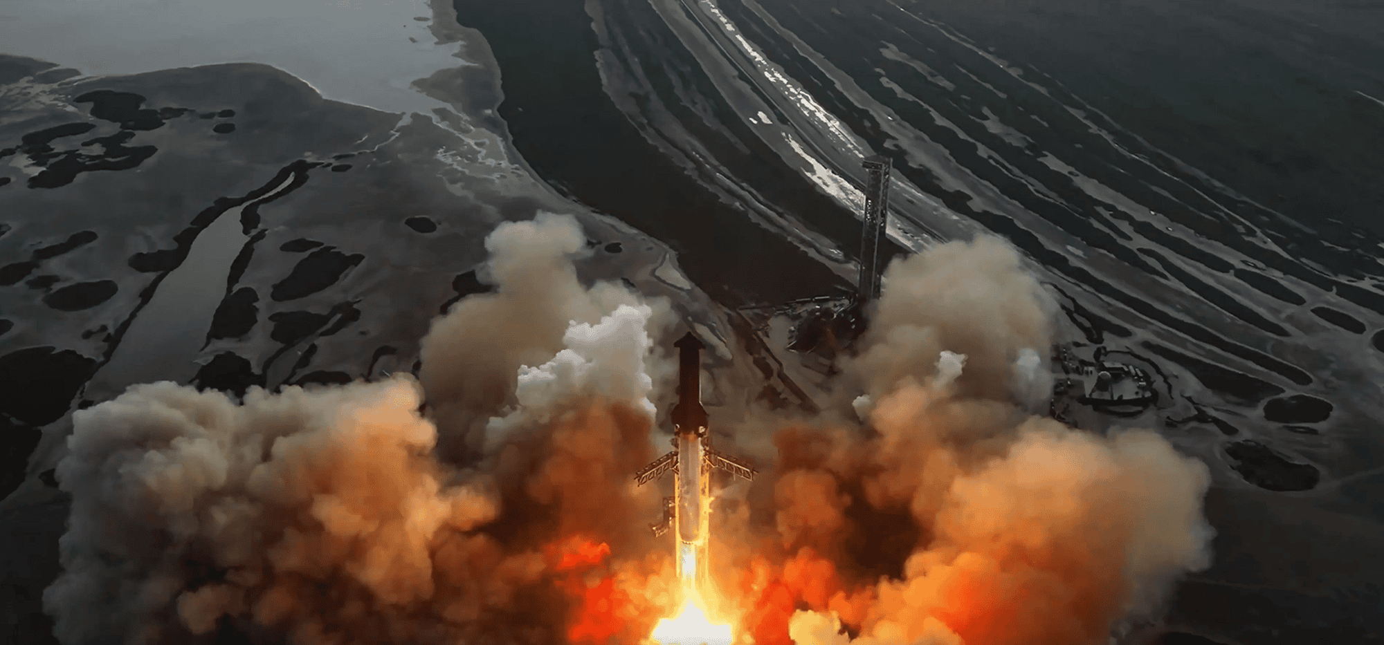 Explosão em teste da nova Starship da SpaceX em Boca Chica