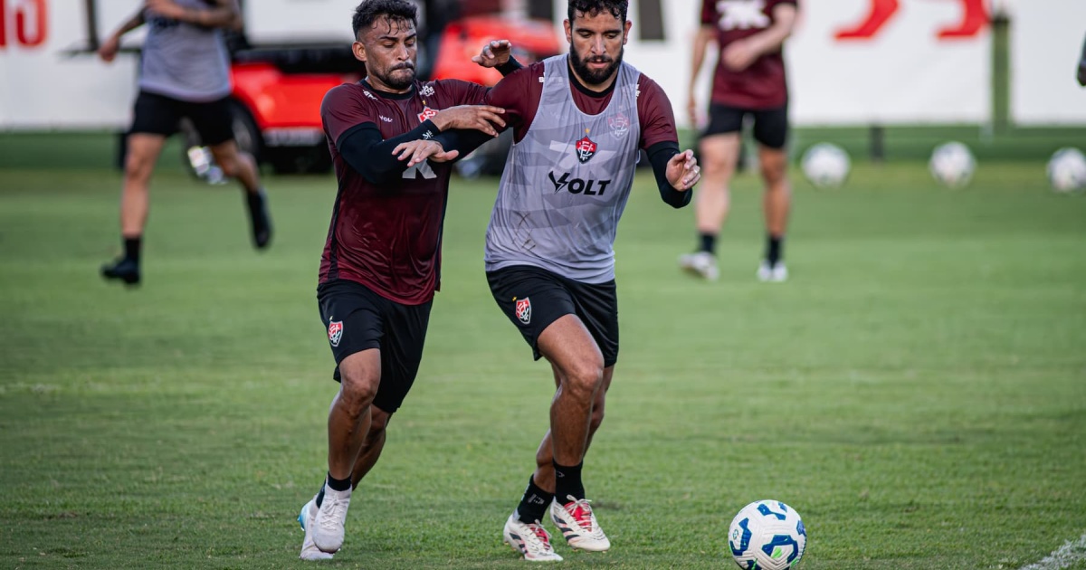 Vitória se prepara para o confronto contra o Palmeiras