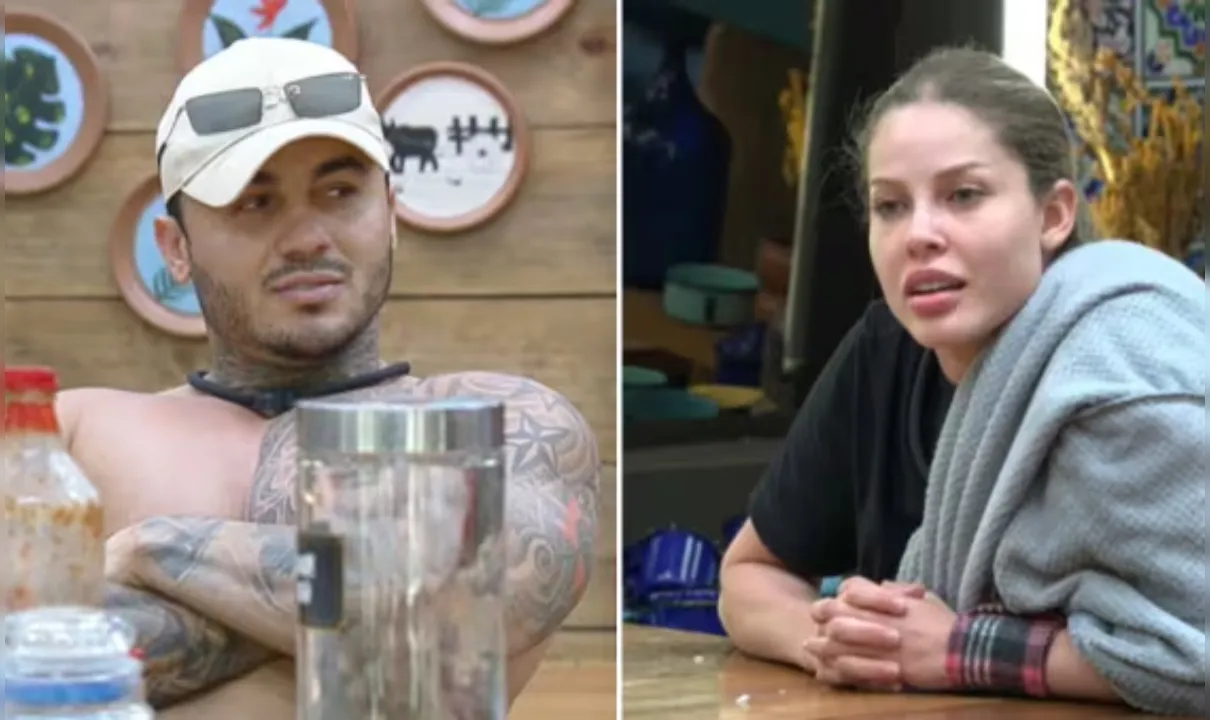 Wallas Arraes e o momento íntimo com Saory em A Fazenda 17