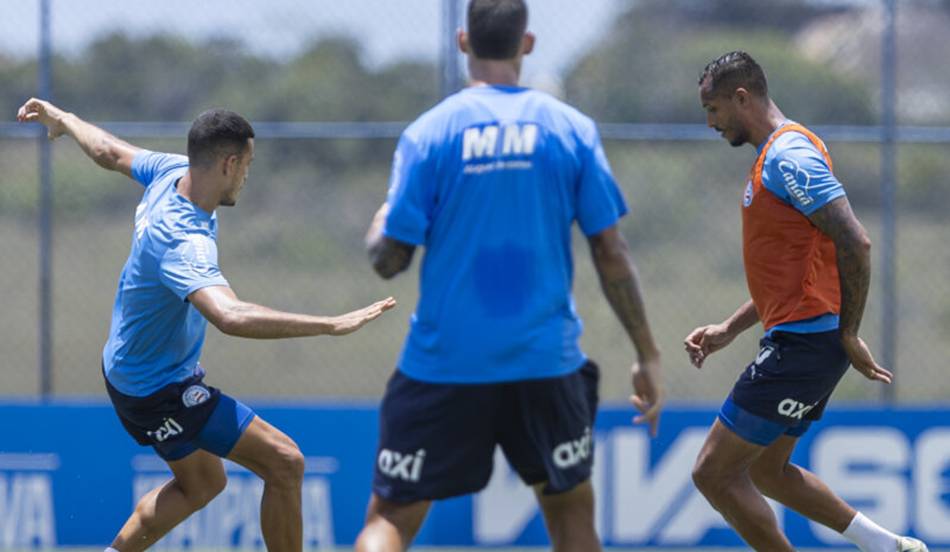 Bahia treina para jogo contra o Fortaleza no Campeonato Brasileiro