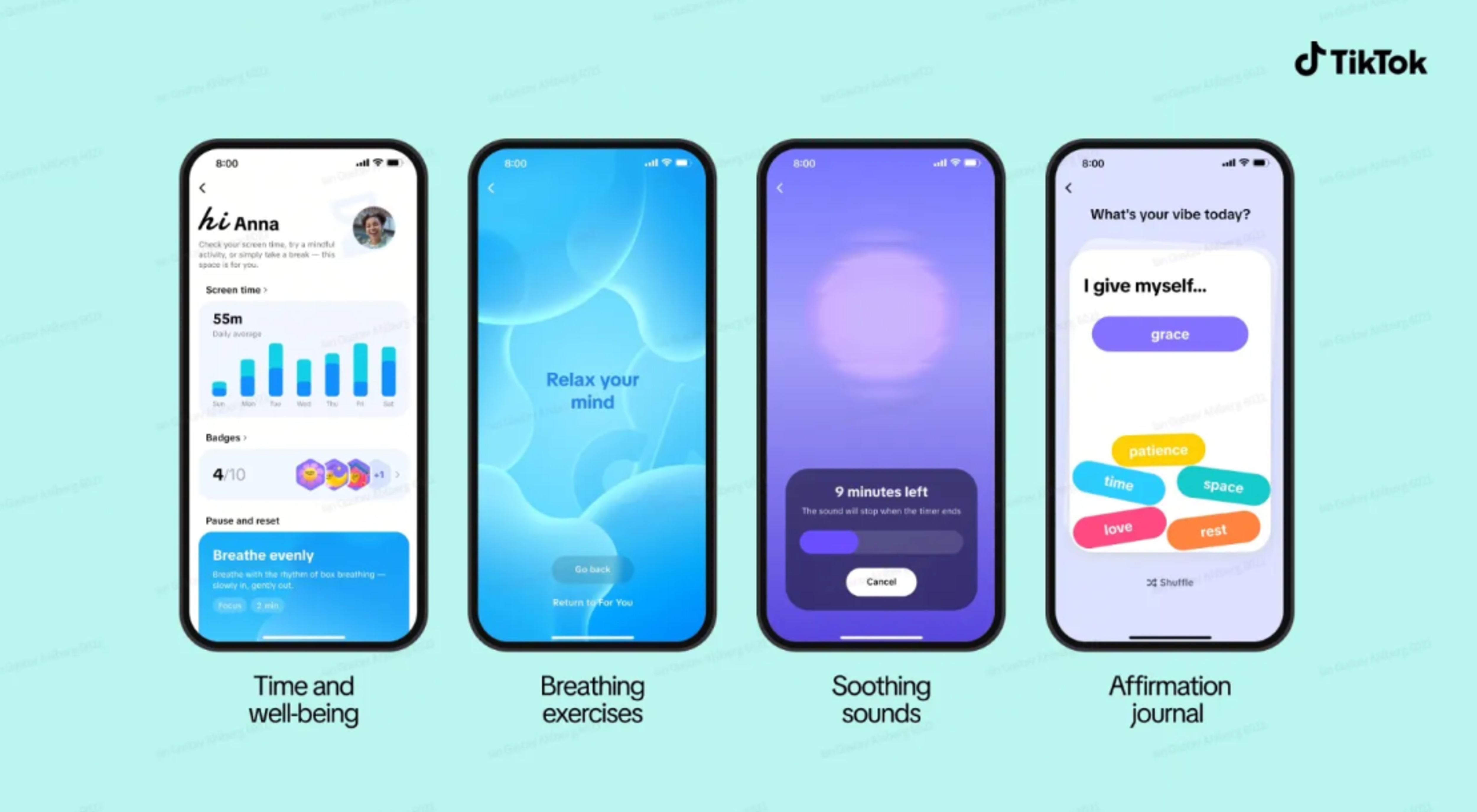 TikTok atualiza app com ferramentas de bem-estar digital