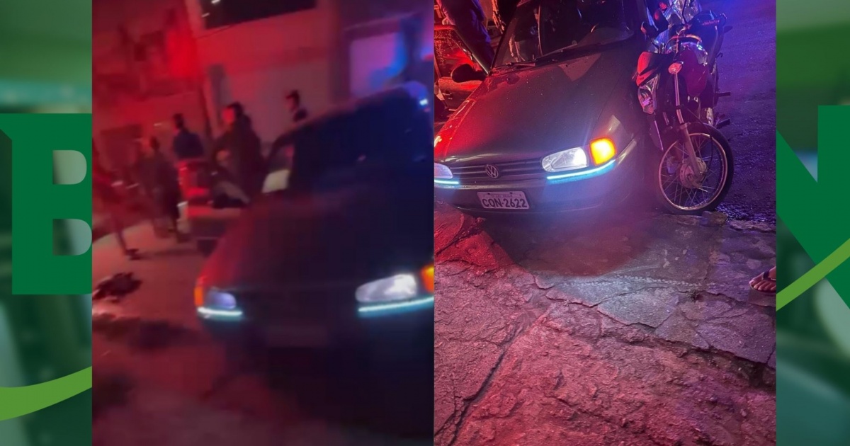 Acidente entre moto e carro em Jaguaquara deixa feridos