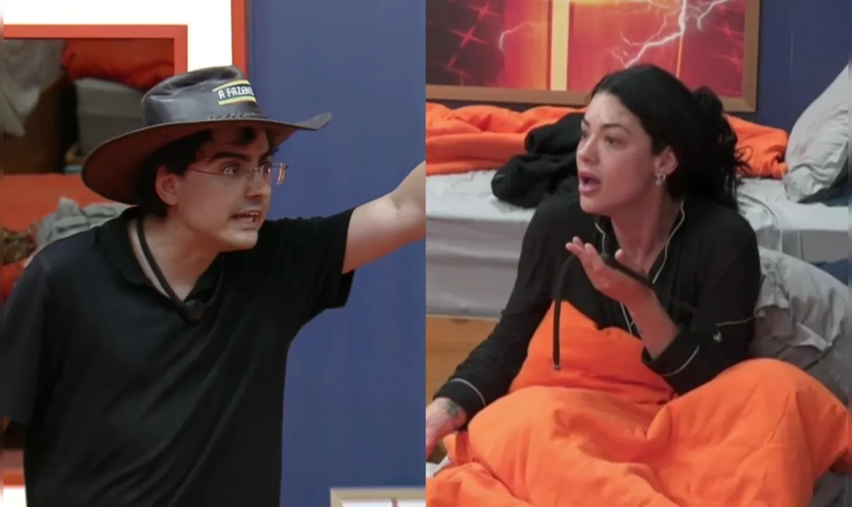 Dudu Camargo e Rayane Figliuzzi brigam em A Fazenda 17